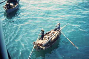 Crossing Paths in Azure Seas